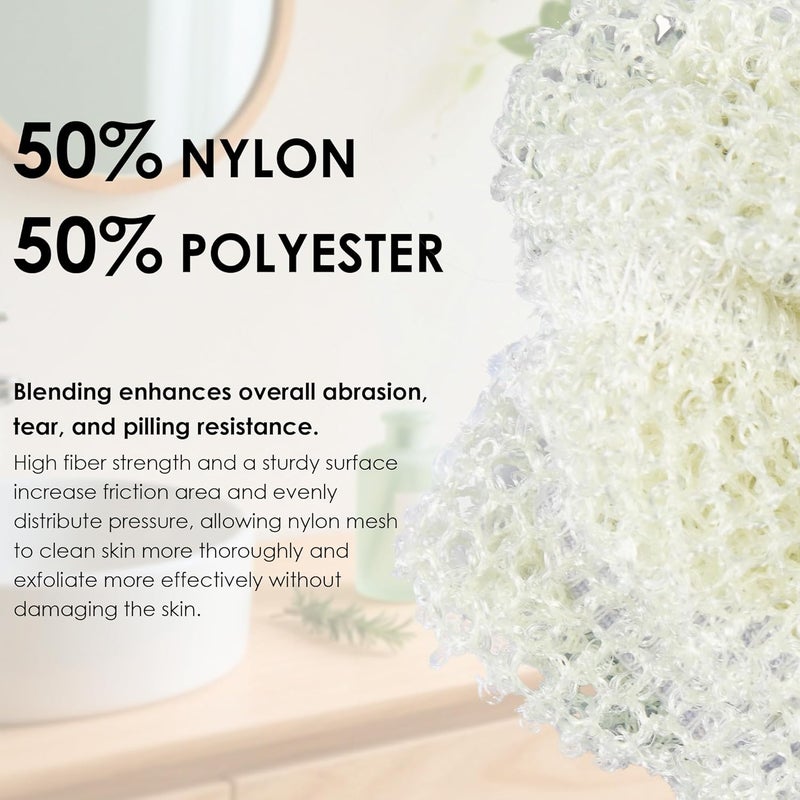 Innerneed Exfoliating Net Cover Sponge Bath Scrubbing Loofah Rough Washcloth Case 4pcs, Only for Silicone Body Brush （Only Case） - Image 5